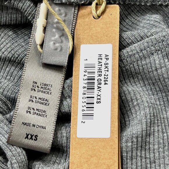 SKIMS‎ Soft Lounge Ruched Long Skirt Heather Gray XXS - Picture 6 of 11